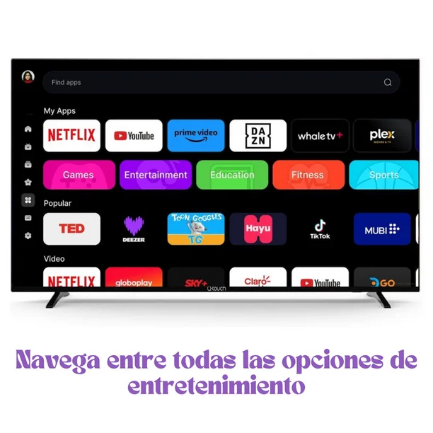 QTOUCH Smart TV 32" LED HDTV WHALE OS [QW32Dyh] NOM 