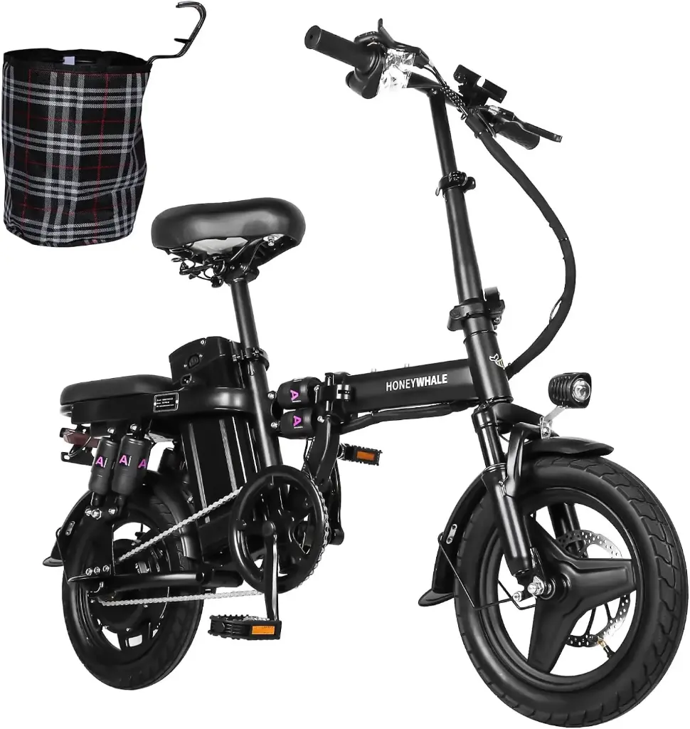 Bicicleta plegable HoneyWhale S6 Pro S (Negro)