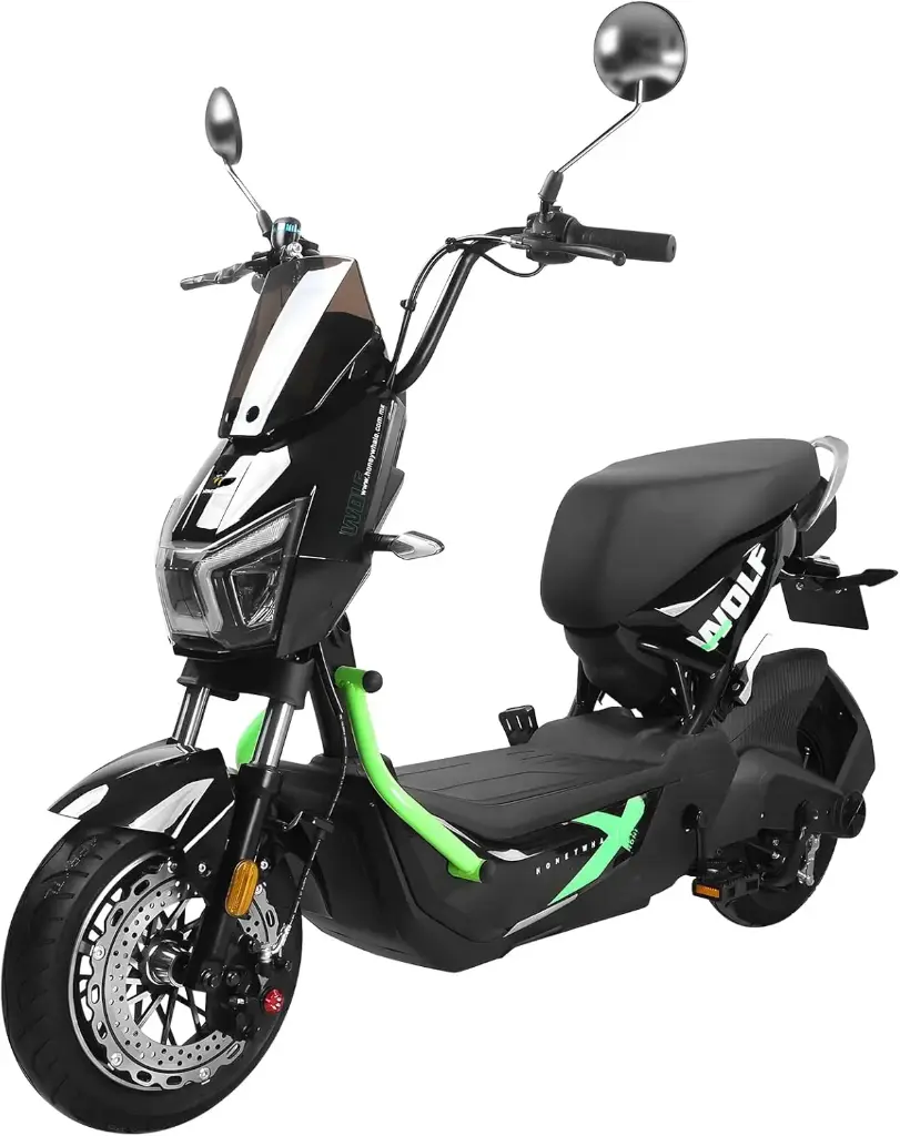 MotoBici Electrica HoneyWhale ZL Wolf (Negro/Verde)