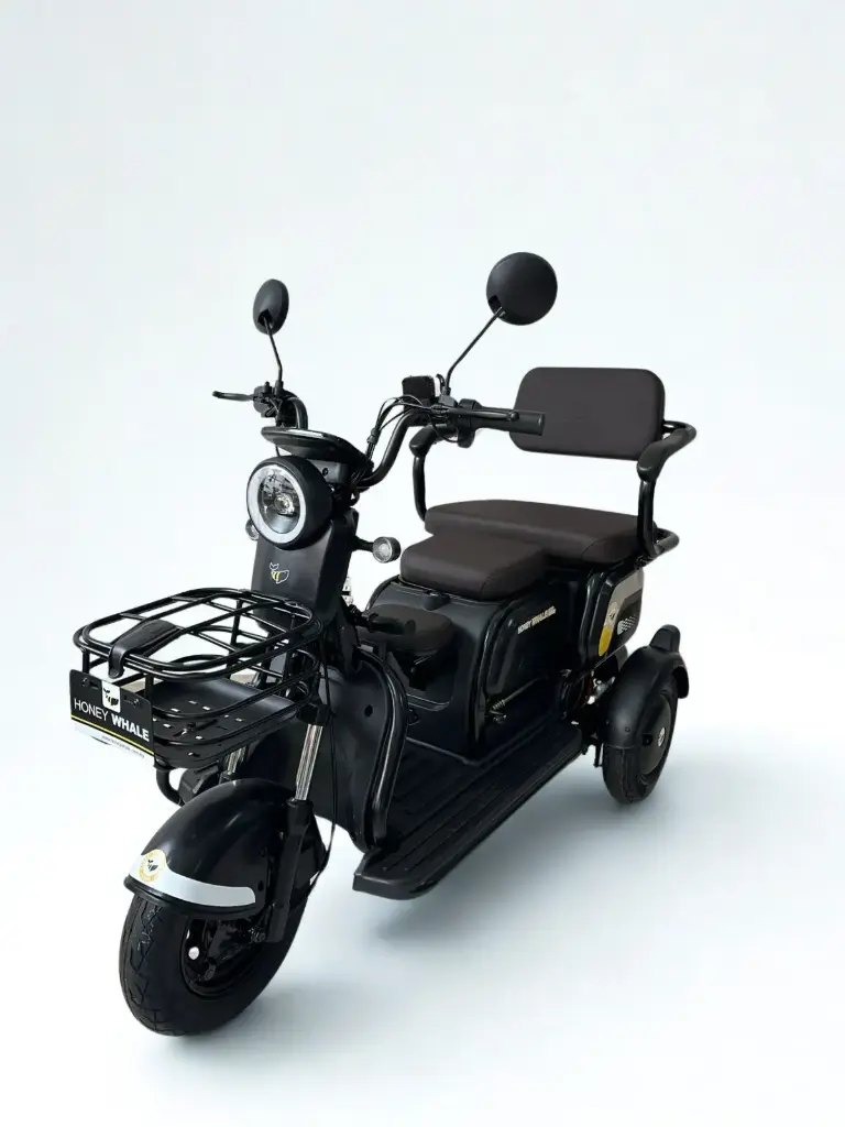 MotoBici Electrica Honeywhale V4 3 Ruedas (Negro)