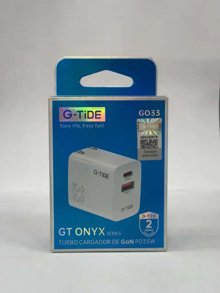 Cargador cubo G-TIDE GO33 PD 33W Salida Tipo C-USB 