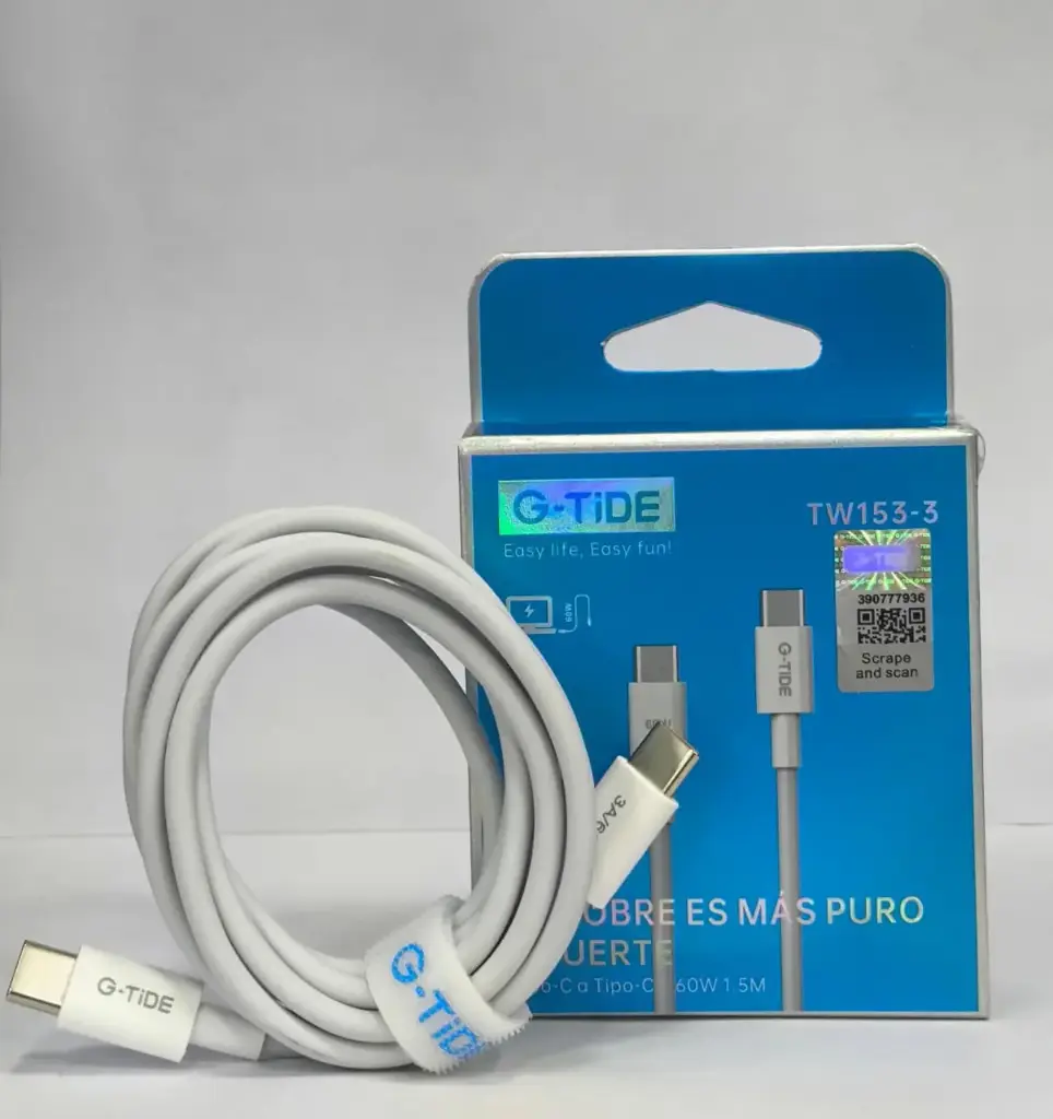 [130109] CABLE G-TIDE TW153-3 TIPO C A C 1.5M (Beige)