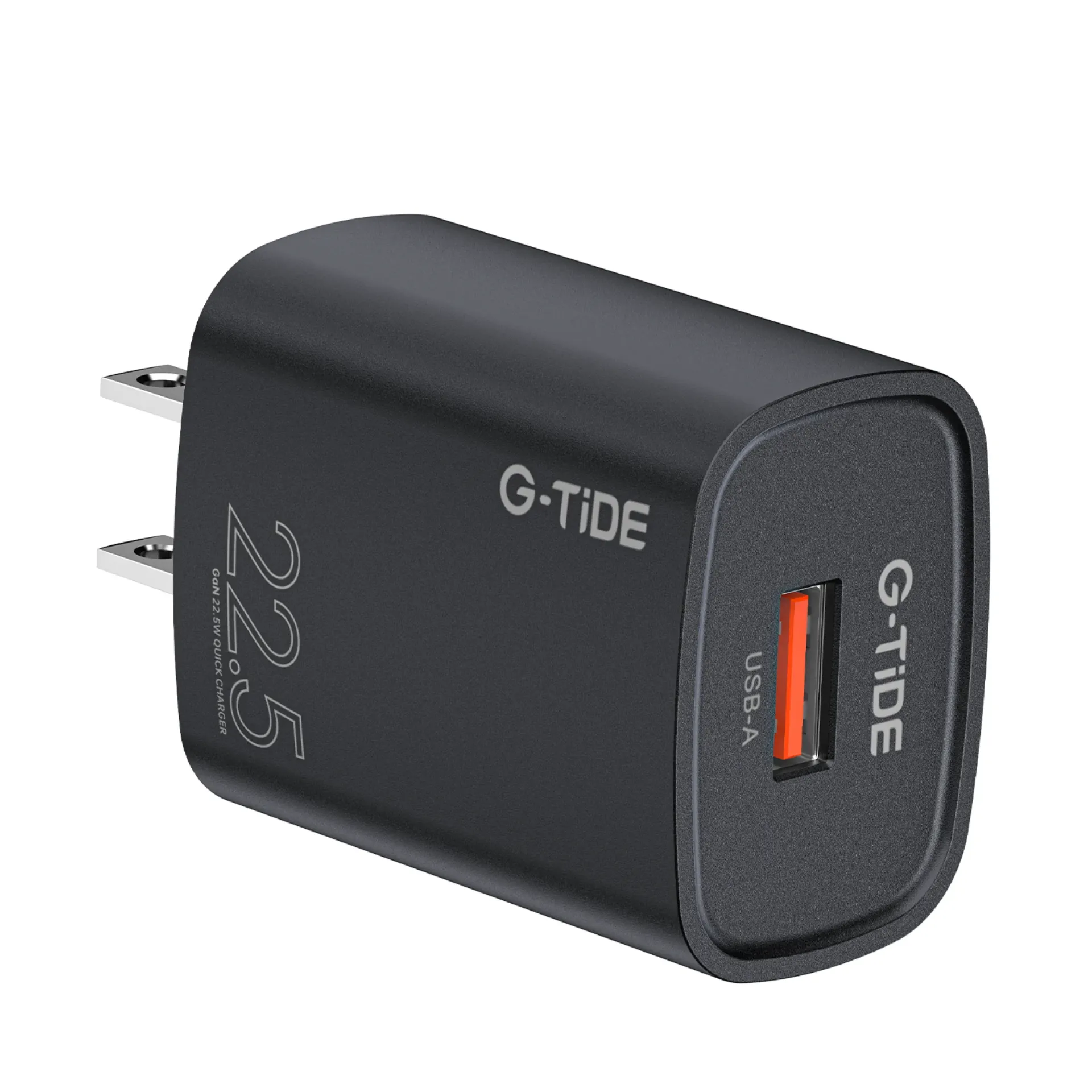 [130213] CARGADOR G-TIDE CH22A CUBO PD 22.5W SALIDA TIPO USB-A (Negro)