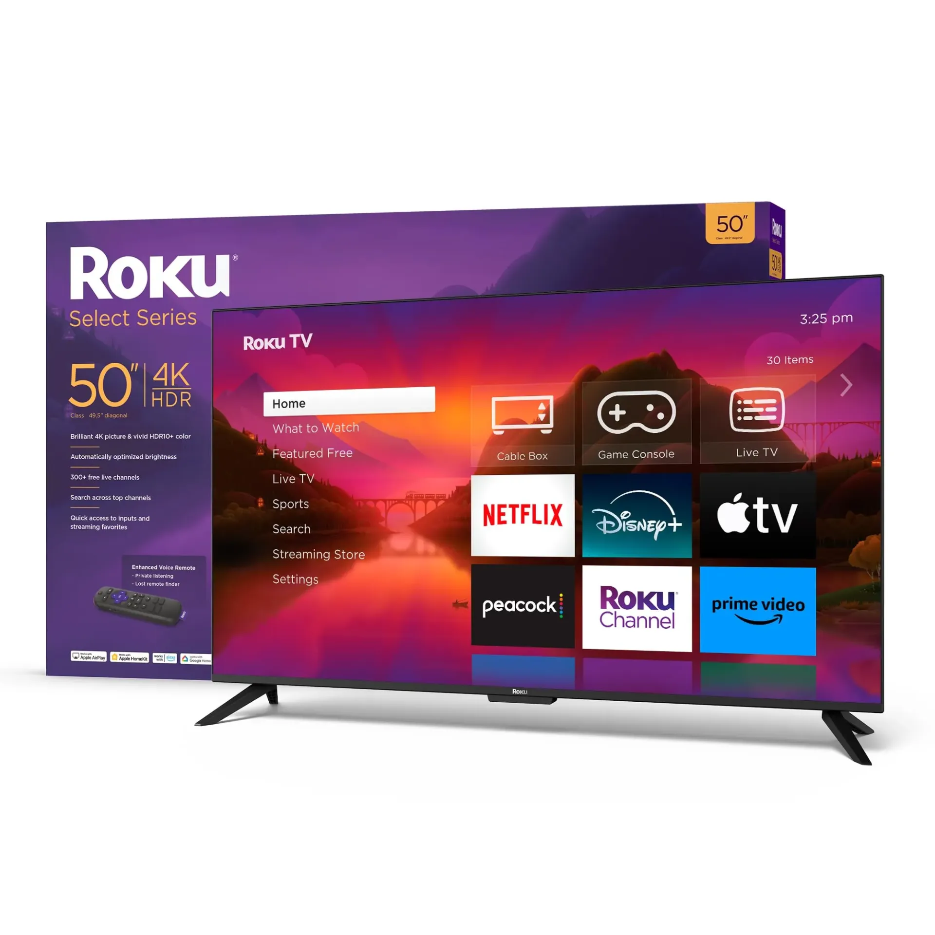 SMART TV 50" ROKU Select Series 4K HDR