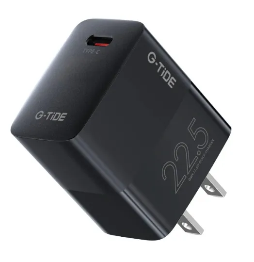 [130243] CARGADOR CUBO G-TIDE GO22 PD 22.5W SALIDA TIPO C (Negro)