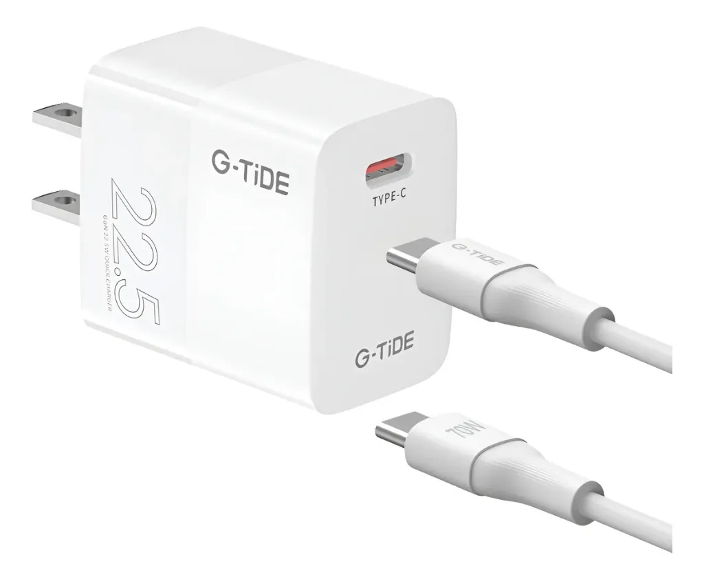[1127592] Cargador combo G-TIDE GO233 PD 22.5W CABLE 1M TIPO C A C