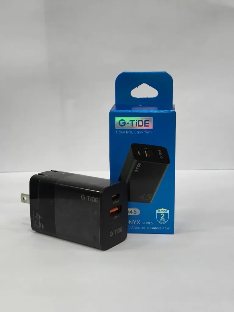 [130582] CARGADOR CUBO G-TIDE GO45 PD 45W SALIDA USB-TIPO C (Negro)