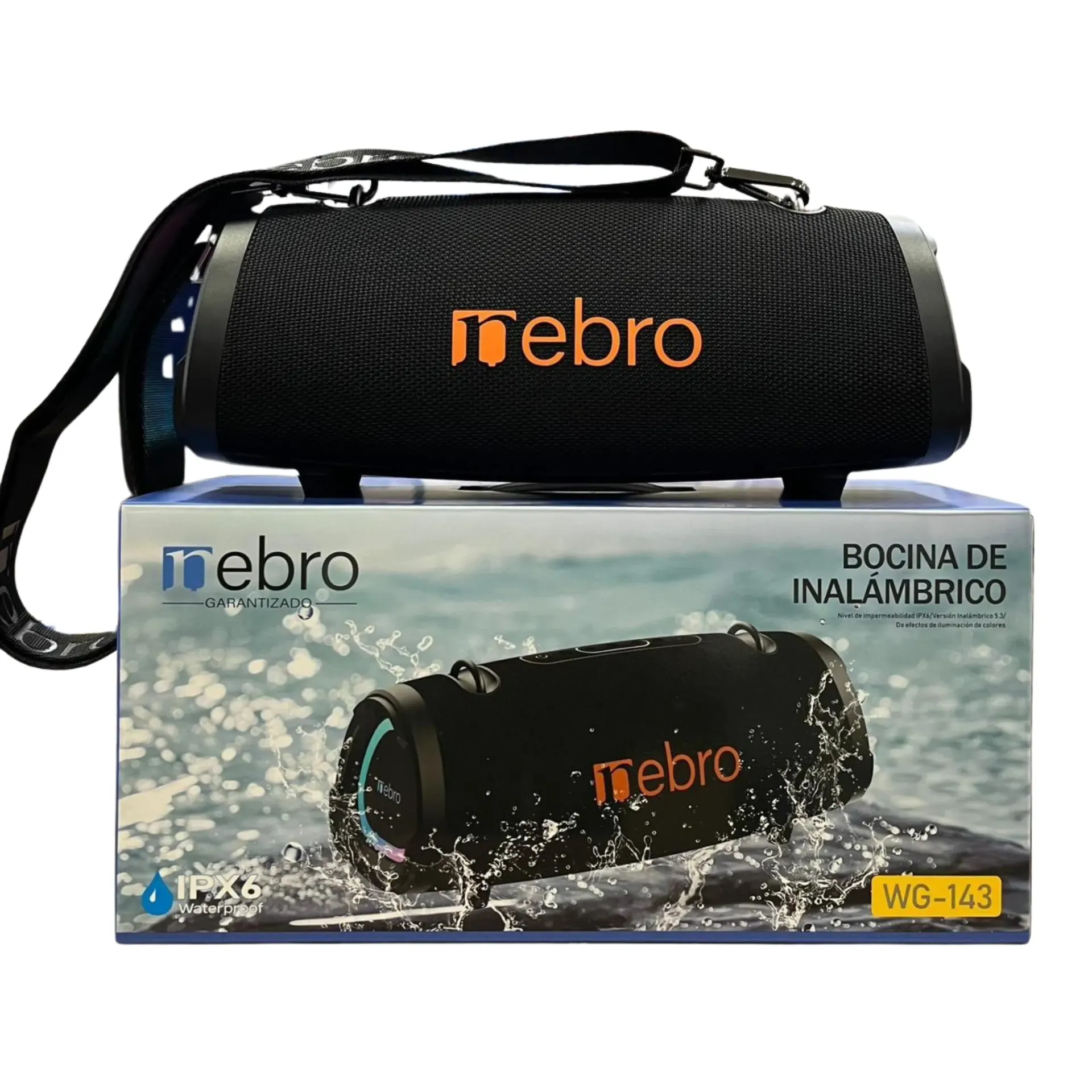 [126832] BOCINA INALAMBRICA NEBRO WG-143 (Negro)