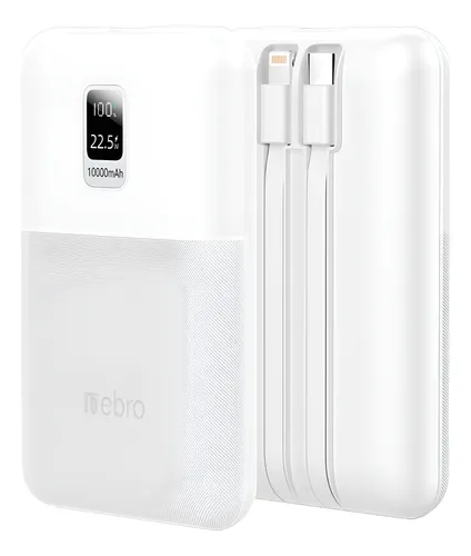 BATERIA EXTERNA NEBRO WB-070 10000MAH CARGA RAPIDA 22.5W