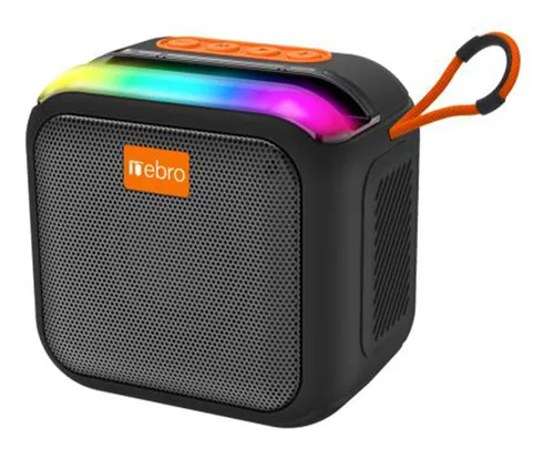 [131112] BOCINA INALAMBRICA NEBRO WG-185 5.3 8W TIPO-C RGB (Negro)