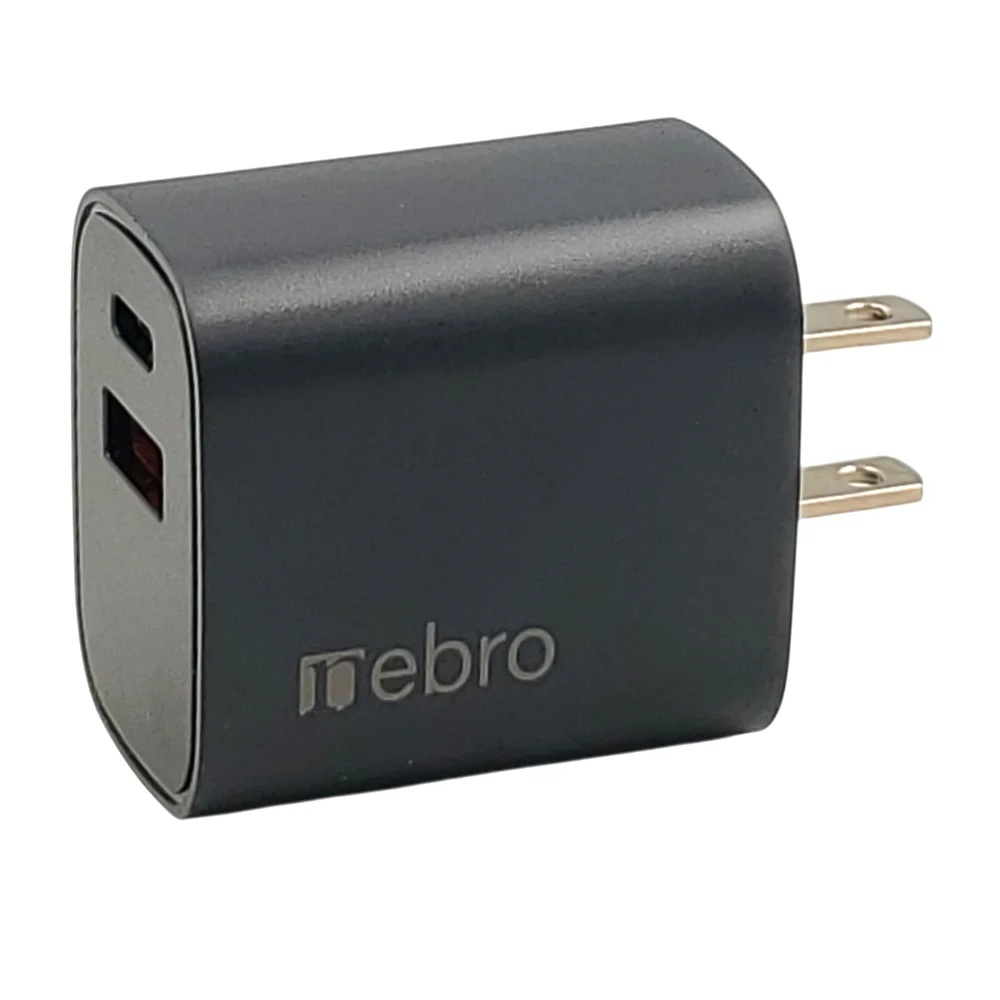 CARGADOR NEBRO CUBO VGA-028 USB-A / TIPO-C PD 2 PUERTOS QC3.0 20W