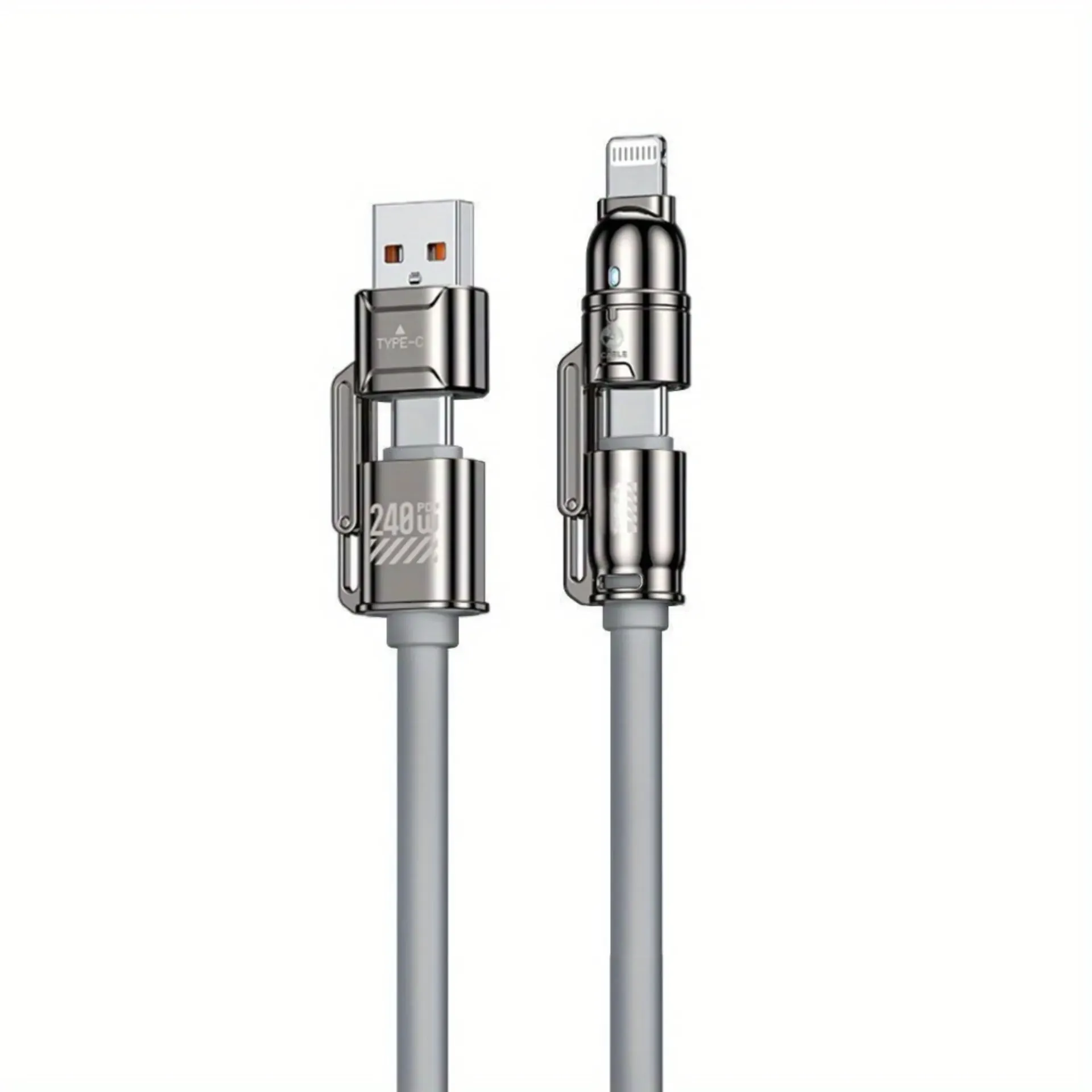 CABLE NEBRO WD-308 DATOS DE TRENZADO 4 EN 1 27W+65W 1.2M
