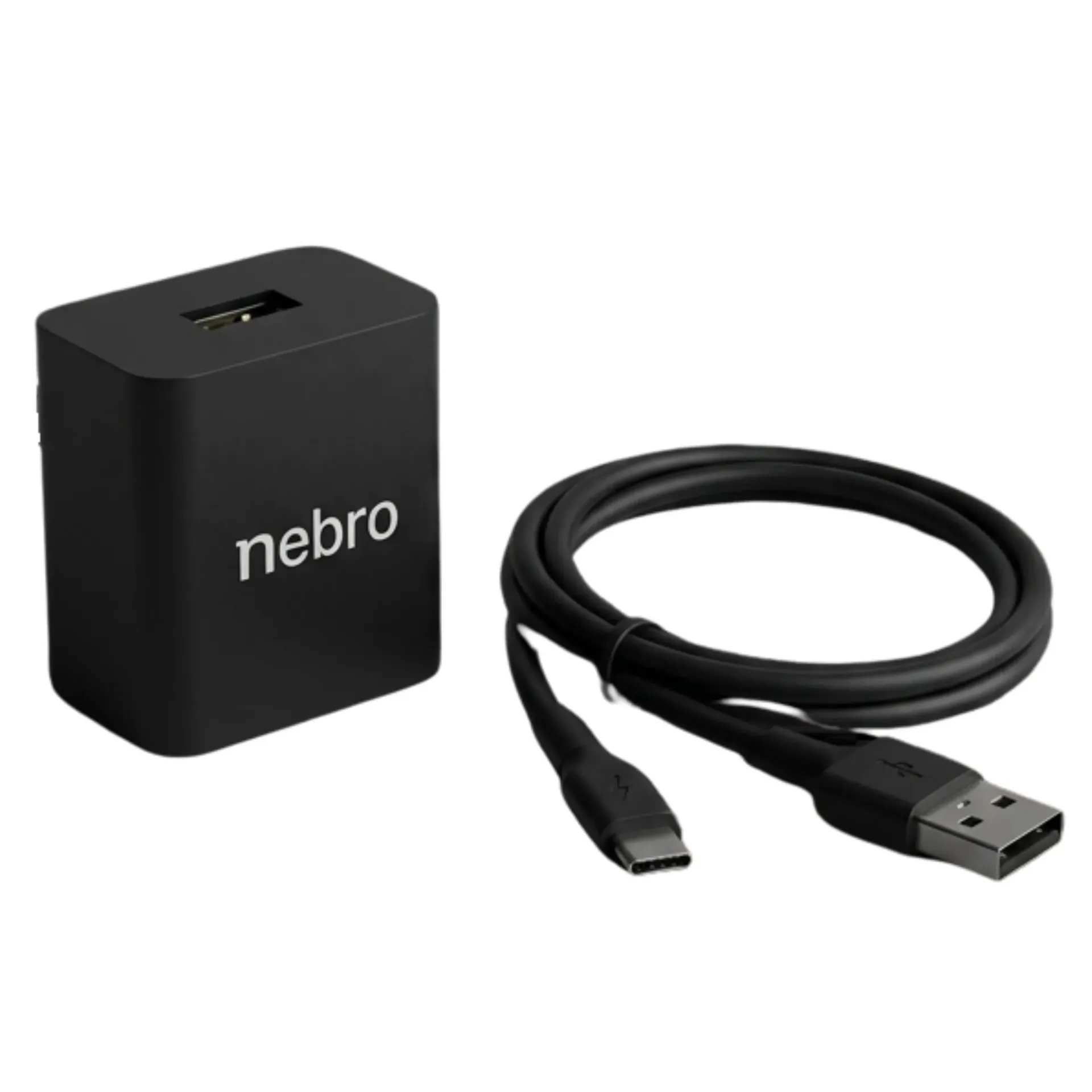 CARGADOR NEBRO VGA-009 COMBO CARGA RAPIDA TIPO-C 2.4A 1M