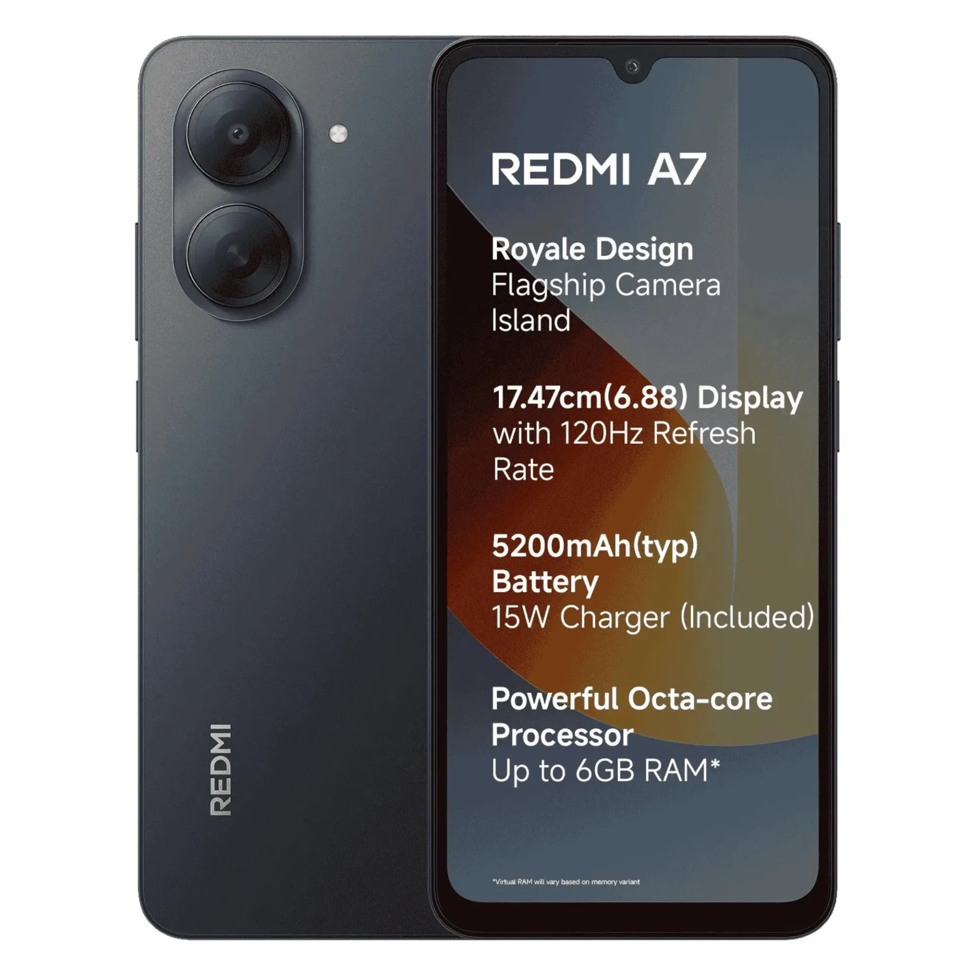 [700476] CELULAR REDMI A7 [26020RNB4L] 3/64GB PAYJOY ACCESS HORMIK NOM (Negro)