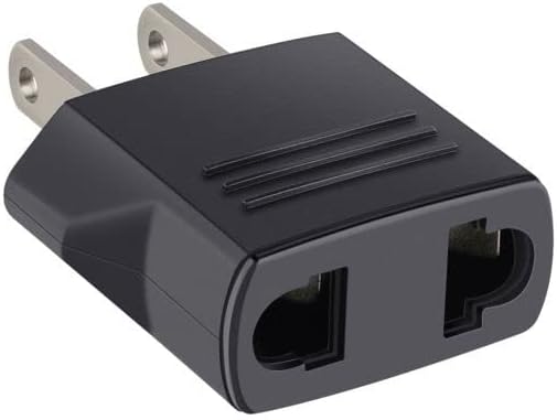 [122389] Clavija Adaptador Europeo a Americano Negro