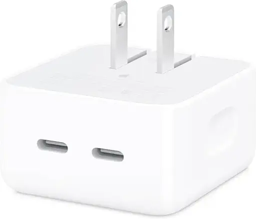Adaptador de corriente de 35W con dos puertos USB-C Apple [A2571]